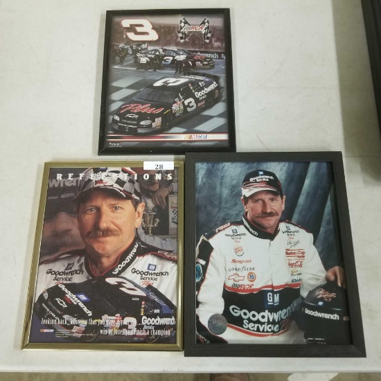 3ct Framed Dale Earnhardt Pictures, 9''x11''