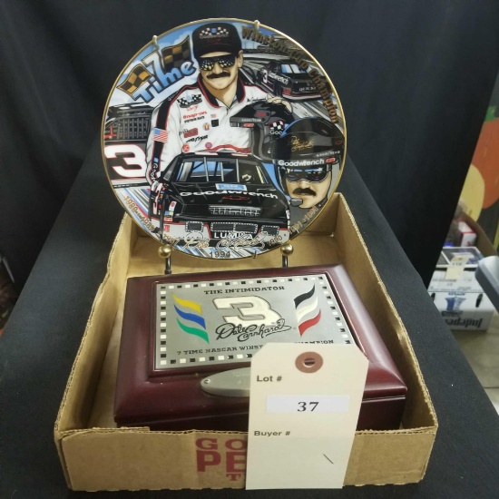 Dale Earnhardt Limited Edition Box and Plate