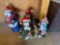 Christmas decorative figurines.
