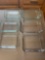 Various sizes and shapes of Pyrex, corning Ware, and anchor glass baking dishes and storage
