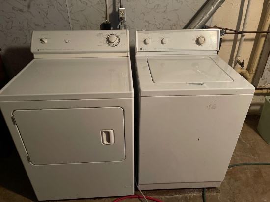 White Maytag washer and dryer
