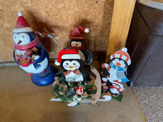 Christmas decorative figurines.