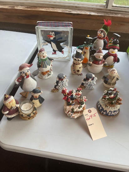 Assorted figurines. (some music boxes)