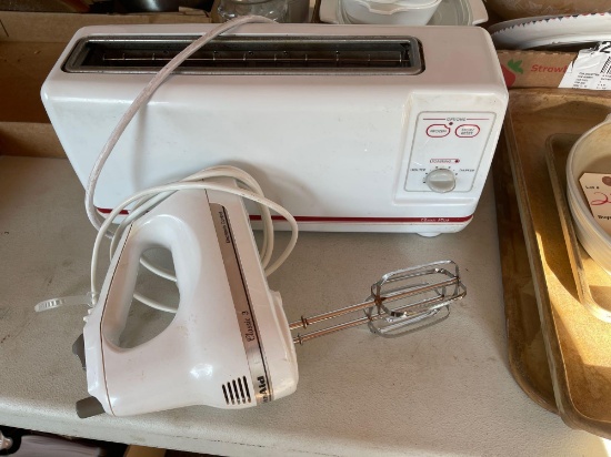 Kitchen Aid Classic 3 speed hand mixer, Kitchen Aid Classic Plus Toaster