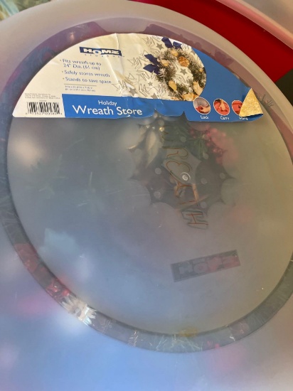 Plastic wreath storage containers...