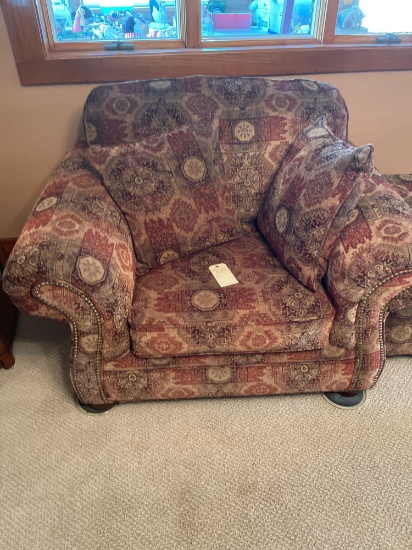 Chair with matching ottoman...