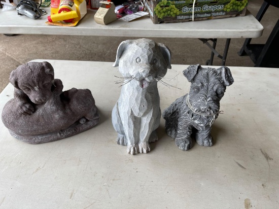 Dog statues