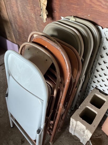11 folding chairs