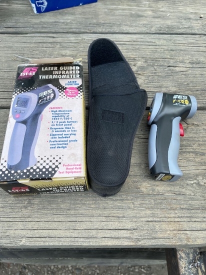 Laser Guided Infrared thermometer (never used). Shipping