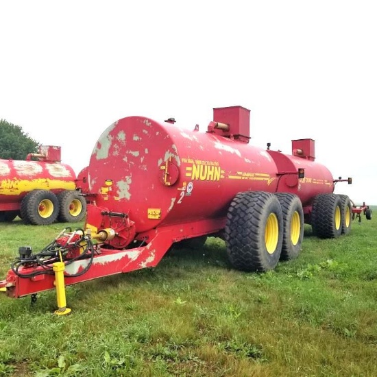 2012 NUHN QUAD TRAIN 10000g MANURE TANK w/INJECTOR, #2