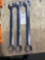 3ct Snap-On SAE Combination Wrench Set 1 1/4'' - 1 3/8''