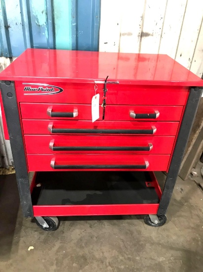 Blue-Point...Metal 5 Drawer Tool Chest w/Top Lid 36''W x 22.5D x 42.5''T, 4-Wheels ,locking w/keys.