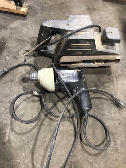 Black & Decker Belt Sander and 3/8'' Drill