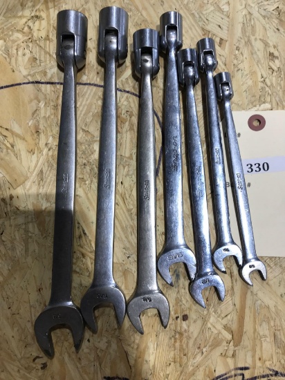 7 ct Snap-On SAE Socket/Open End Wrenches...Set 3/8'' - 3/4''