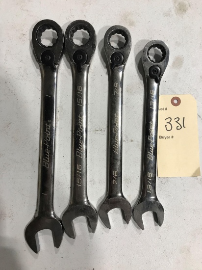 4 ct Blue-Point SAE Gear Wrenches 13/16'' - 1''