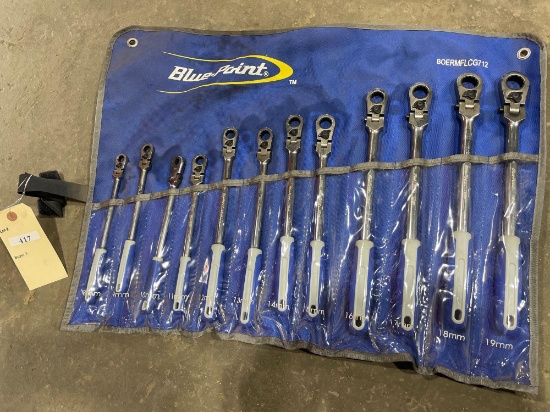 12 piece Blue-Point Metric Swivel Gear Ratchets