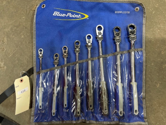 8 piece Blue-Point SAE Swivel Gear Ratchets
