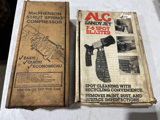 Sandy Jet Blaster and Strut Spring Compressor