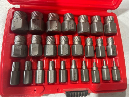 Snap-On 25 Screw Extractor Set, Hexagonal...Head Multi Spine Set