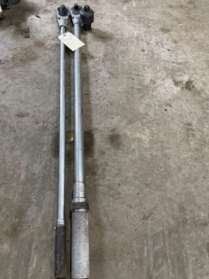Snap-On 3/4'' Torque Wrench and...Snap-On Ratchet, 38'' Long Handle