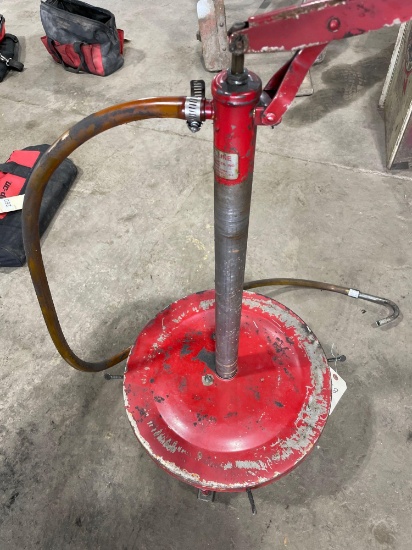 Zee Line Oil Barrel Pumps with Caster Wheels. NO SHIPPING AVAILABLE ON THIS LOT!