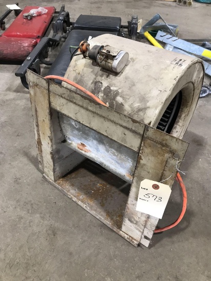 Squirrel Cage Fan with Electric Motor. NO SHIPPING AVAILABLE ON THIS LOT!