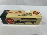 Ertl...1/43rd Scale Collectibles...Snap-On...1948 Diamond T Tractor Trailer Coin Bank-NIB