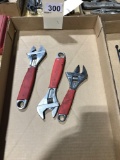 3- Snap-On... Adjustable Wrenches