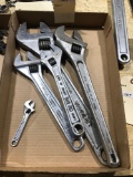 Assortment of Adjustable Wrenches