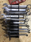 10ct Snap-On SAE Combination Wrench Set 9/32'' - 3/4''