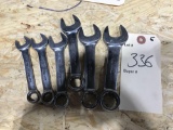 6ct Snap-On SAE Combination Wrenches 7/16'' - 3/4''