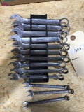 13 ct...Snap-On Metric Combination Wrench Set 7mm - 19mm