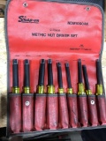 Snap-On 9 piece Metric Nut Driver Set and Magnetic Pad