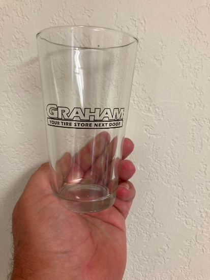 Graham Tire 16 oz. Glasses- set of 4