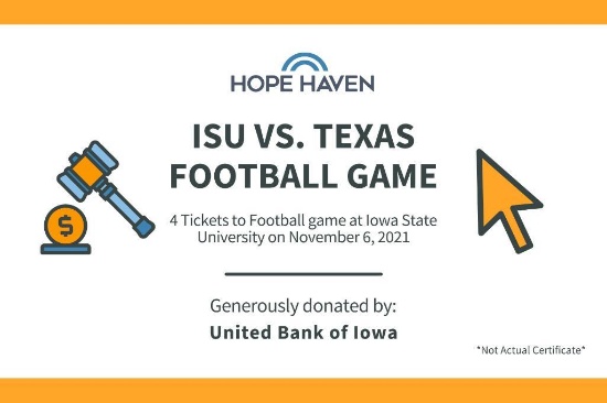 ISU vs Texas Football Tickets- 4 tickets Nov. 6