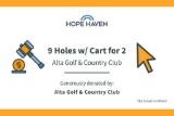 Alta Golf Club Package- 9 holes for 2