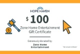 Zone Entertainment $100 Gift Certificate