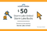 $50 Storm Lake Chamber Bucks