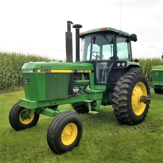 1990 JOHN DEERE "4455" TRACTOR, 2wd, QUAD RANGE