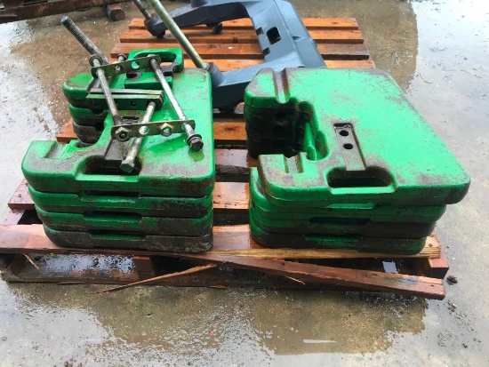 8-John Deere front suitcase weights