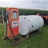 MOBIL FUEL PUMP AND 500 Gal. TANK