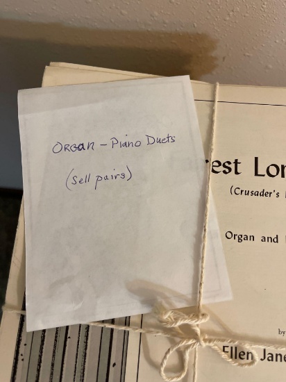 Organ piano sheet music. Shipping.