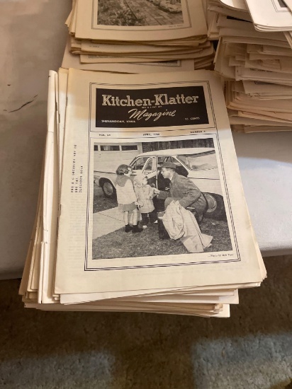 Many, many Kitchen-Klatter magazines, 1950', 60's, 70's, 80's. Shipping