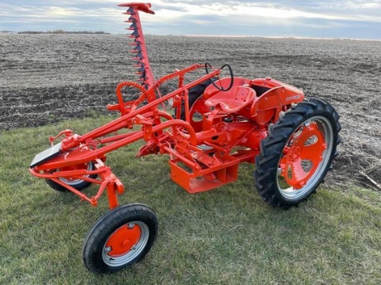 1945 Allis Chalmers G Tractor with Mounted Sickle Mower - Restored