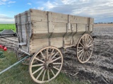 Wooden High Wheel Flare Box Wagon
