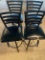 (4) Swivel Top Bar Stools, minor damage on seat covers No Shipping Available