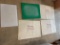 Green 15'' x 20'' cutting board and white 12'' x 18'' cutting board +3 vinyl board mates