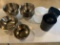 (9) 9'' stainless steel bowls (1) 8