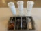 Silverware containers, (18) table spoons, (19) teaspoons, (37) steak knives, (140) butter knives,