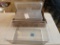 (3) Hard Plastic Salad containers 11.5